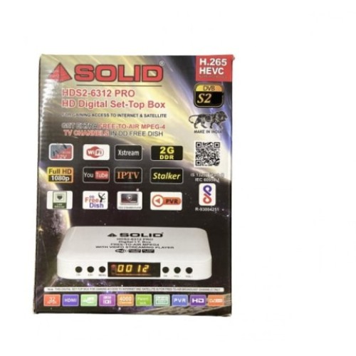 SOLID HDS2-6312PRO H.265 HEVC DVB-S2 FullHD Set-Top Box