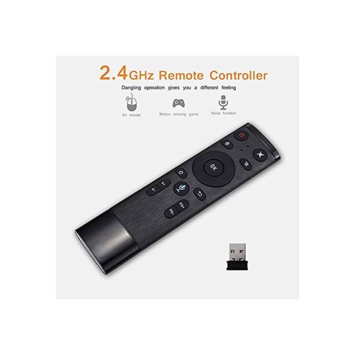 Q5 Air Voice Control Fly Air Mouse for Gyro Sensing Game, 2.4GHz Wireless Microphone Remote